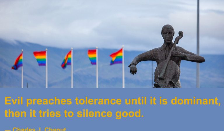 Evil preaches tolerance until it is dominant
